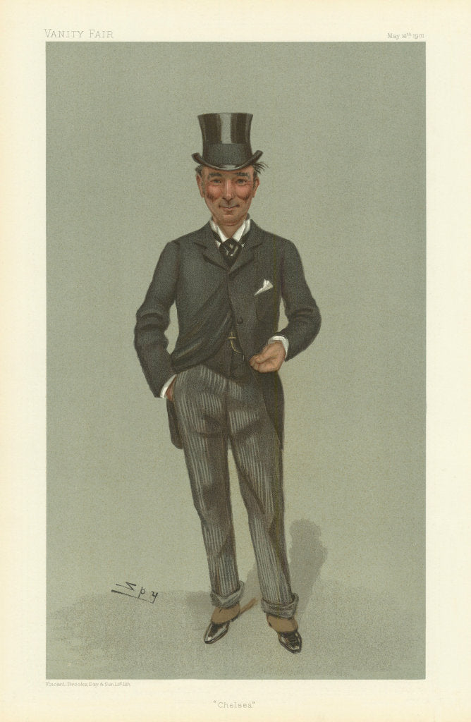 VANITY FAIR SPY CARTOON Charles Algernon Whitmore 'Chelsea' MP. Politics 1901